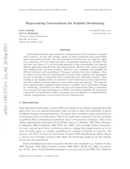 Representing Conversations for Scalable Overhearing