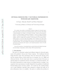 Optimal Designs for 2^k Factorial Experiments with Binary Response