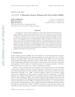 FluCaP: A Heuristic Search Planner for First-Order MDPs