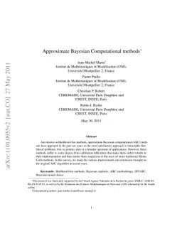 Approximate Bayesian Computational methods