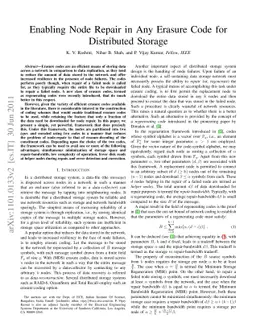 Enabling Node Repair in Any Erasure Code for Distributed Storage