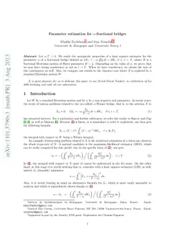 Parameter estimation for alpha-fractional bridges
