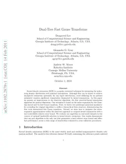 Dual-Tree Fast Gauss Transforms