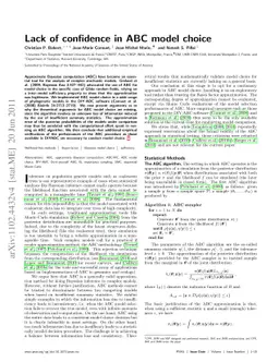Lack of confidence in ABC model choice