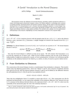 A Gentle Introduction to the Kernel Distance