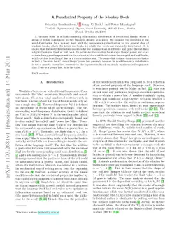 A Paradoxical Property of the Monkey Book