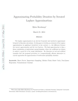 Approximating Probability Densities by Iterated Laplace Approximations