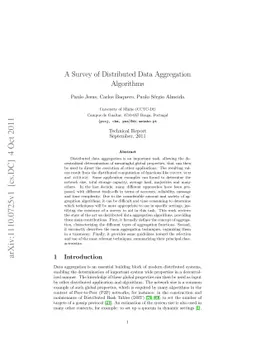 A Survey of Distributed Data Aggregation Algorithms