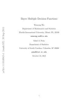 Bayes Multiple Decision Functions