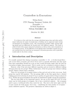 Counterflow in Evacuations