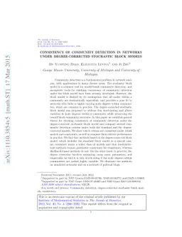 Consistency of community detection in networks under degree-corrected
  stochastic block models