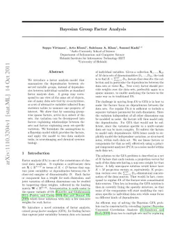 Bayesian Group Factor Analysis