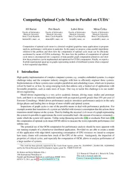 Computing Optimal Cycle Mean in Parallel on CUDA