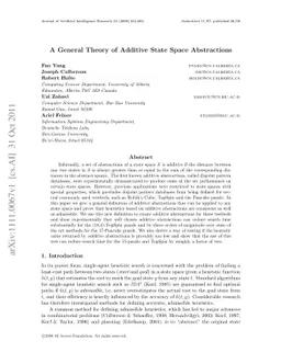 A General Theory of Additive State Space Abstractions