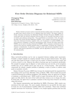 First Order Decision Diagrams for Relational MDPs