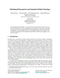 Distributed Parametric and Statistical Model Checking