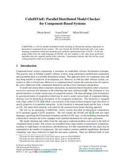 CoInDiVinE: Parallel Distributed Model Checker for Component-Based
  Systems