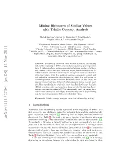 Mining Biclusters of Similar Values with Triadic Concept Analysis