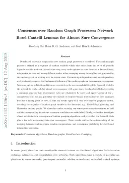 Consensus over Random Graph Processes: Network Borel-Cantelli Lemmas for
  Almost Sure Convergence