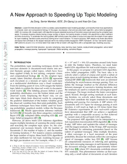 A New Approach to Speeding Up Topic Modeling