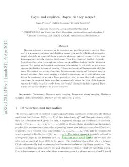 Bayes and empirical Bayes: do they merge?