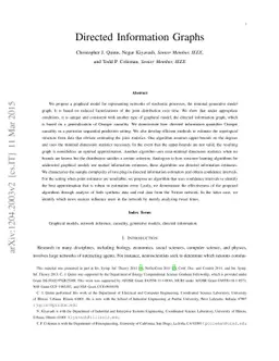 Directed Information Graphs