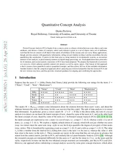 Quantitative Concept Analysis