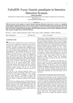 FuGeIDS: Fuzzy Genetic paradigms in Intrusion Detection Systems