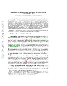 Low Complexity Damped Gauss-Newton Algorithms for CANDECOMP/PARAFAC