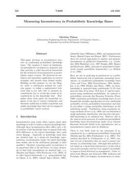 Measuring Inconsistency in Probabilistic Knowledge Bases