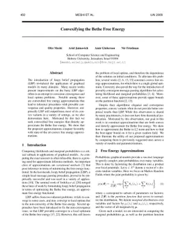 Convexifying the Bethe Free Energy