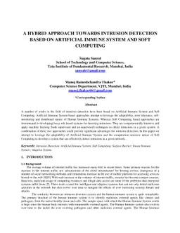 A Hybrid Approach Towards Intrusion Detection Based on Artificial Immune
  System and Soft Computing