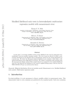 Modified likelihood ratio tests in heteroskedastic multivariate
  regression models with measurement error