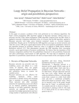 Loopy Belief Propagation in Bayesian Networks : origin and possibilistic
  perspectives