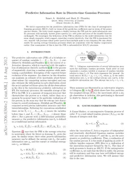 Predictive Information Rate in Discrete-time Gaussian Processes