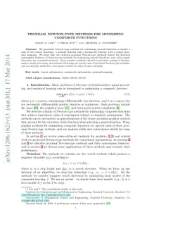 Proximal Newton-type methods for minimizing composite functions