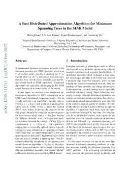 A Fast Distributed Approximation Algorithm for Minimum Spanning Trees in
  the SINR Model