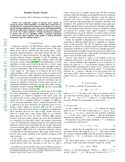 Dynamic Iterative Pursuit