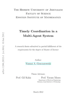 Timely Coordination in a Multi-Agent System