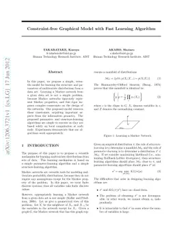 Constraint-free Graphical Model with Fast Learning Algorithm