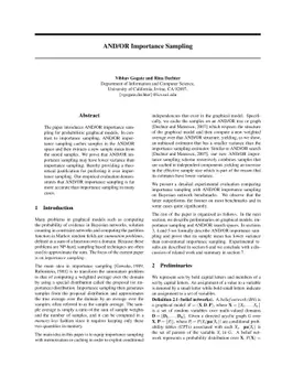 AND/OR Importance Sampling