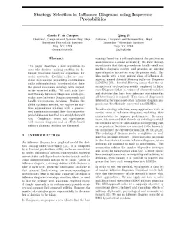 Strategy Selection in Influence Diagrams using Imprecise Probabilities
