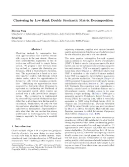 Clustering by Low-Rank Doubly Stochastic Matrix Decomposition