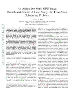 An Adaptative Multi-GPU based Branch-and-Bound. A Case Study: the
  Flow-Shop Scheduling Problem