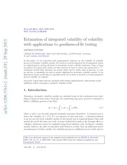 Estimation of integrated volatility of volatility with applications to
  goodness-of-fit testing