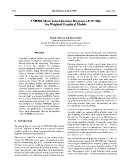 AND/OR Multi-Valued Decision Diagrams (AOMDDs) for Weighted Graphical
  Models