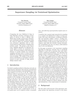 Importance Sampling via Variational Optimization