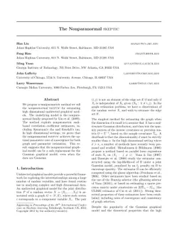 The Nonparanormal SKEPTIC