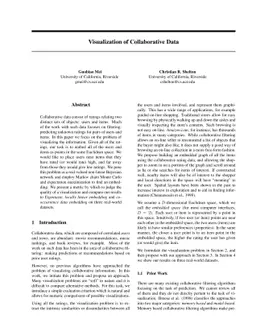 Visualization of Collaborative Data