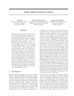 Infinite Hidden Relational Models